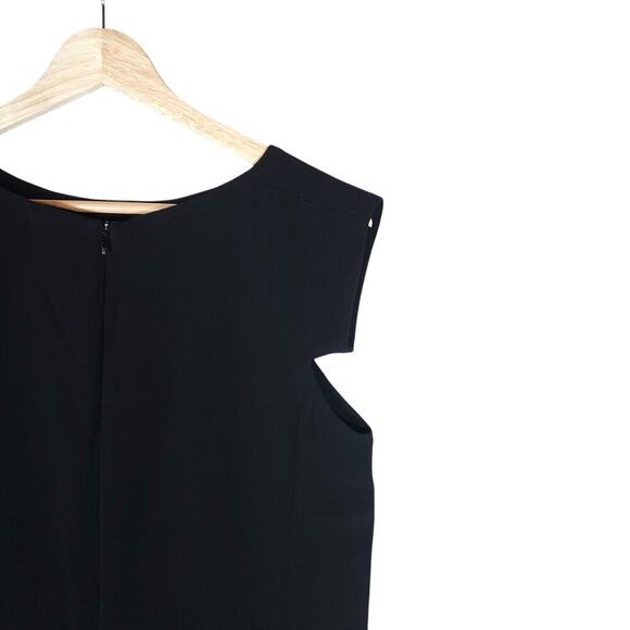 MMLaFleur Womens Black Sheath Dress Size 10 Elegant Workwear Power Classic Core - Picture 7 of 14